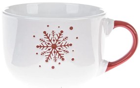 Tazza in ceramica bianca con motivo natalizio 500 ml - Dakls