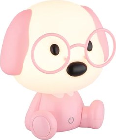 Globo 21761P - Lampada notturna LED ricaricabile PUPPY 1W/5V 500 mAh rosa