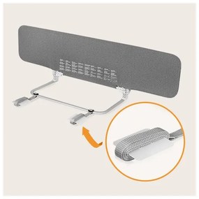 Lionelo - Barriera di sicurezza per letti LORA XL grigio scuro