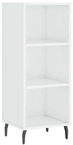 Credenza bianco lucido 34,5x32,5x90 cm in legno multistrato