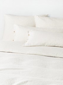 Copripiumino in lino lavato a righe sottili Rinna