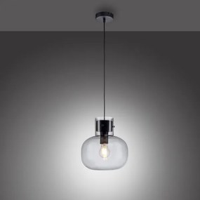 Paul Neuhaus 2003-25 - Lampadario a sospensione con filo SHITAKE 1xE27/10W/230V diametro 25 cm fumé