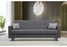 Divano letto 3 posti KORFU grigio scuro