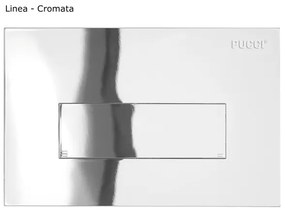 Cassetta di scarico ad incasso pulsante alto 9 lt Pucci SARA 1315000001 + placca