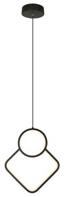 Lampadario LED a Sospensione 12W dal Design Moderno 28*196cm Colore Nero 4000K SKU-14999