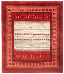 Gabbeh Tappeto 210x240 Rosso (Iran) Annodato A Mano