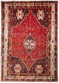 Shiraz Tappeto persiano 220 x 300 Rosso (Iran) Annodato A Mano