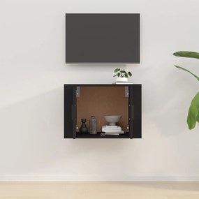 Mobile porta tv a parete nero 57x34,5x40 cm