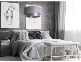 Duolla - Lampadario a sospensione con filo NANTES 1xE27/15W/230V diametro 45 cm argento