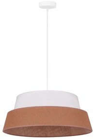 Duolla - Lampadario a sospensione con filo GALAXY 1xE27/15W/230V diametro 50 cm marrone/bianco