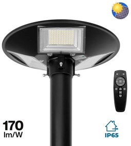 Lampione LED Solare 200W,  IP65, Crepuscolare e Sensore di movimento Colore  Bianco Naturale 4.000K