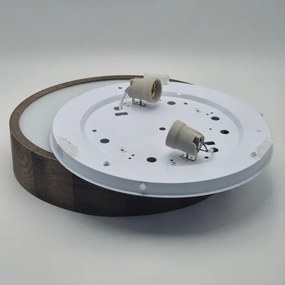 Brilagi - Lampada LED da soffitto CARVALHO 2xE27/60W/230V noce 37 cm