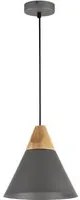 Lampada pendente Pendant in Metallo e Legno Bicones Nero