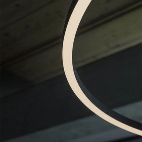 Ideal Lux - Lampadario LED a sospensione con filo ORACLE SLIM LED/89W/230V 4000K diametro 150 cm nero