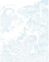 Isidore Leroy Carta da parati panoramica Eternelles Bleu Pastel - Panel B