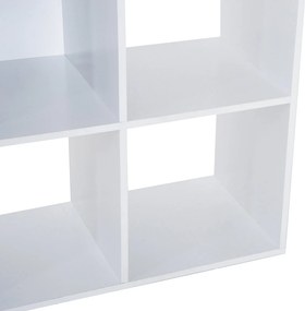 Libreria Moderna 6 Somparti in MDF 91x29,5x91 cm  Bianco...