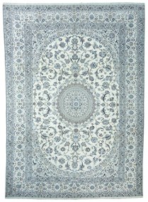 Nain Tappeto persiano 410 x 290 Beige (Iran) Annodato A Mano