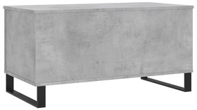 Tavolino salotto grigio cemento 90x44,5x45 cm legno multistrato