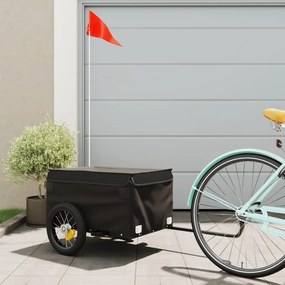 Rimorchio Da Bici Nero 30 Kg İn Ferro /
