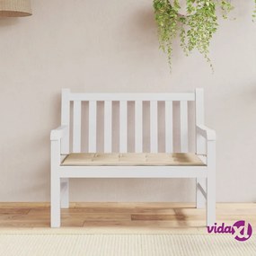 vidaXL Cuscino per Panca Beige 100x50x3 cm in Tessuto Oxford