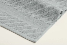 Set di asciugamani per viso e corpo tipo terry grigio chiaro in cotone 2 pz – Foutastic