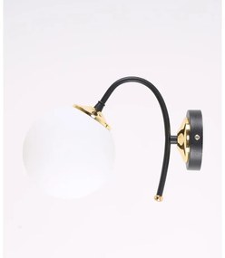 Lampada da parete bianca e nera ø 15 cm Yoyo - Squid Lighting