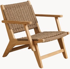 Poltrona da giardino in legno di teak Eya