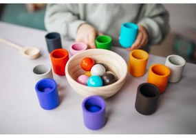 Palline e bicchieri Montessori