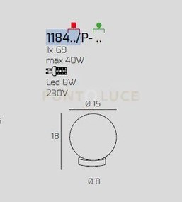 Lumetto ottone sat. 1 luce vetro ambra 1184os-p-am