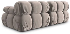 Divano componibile in marrone chiaro con rivestimento in velluto 188 cm Bellis – Micadoni