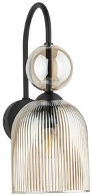 SOPHIA Applique 1xE14/10W/230V nero/smoked beige