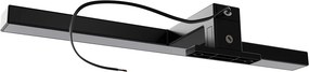 Lampada LED da Specchio 30cm Nera 4W - Doppia Installazione Colore Bianco Caldo 3.000K