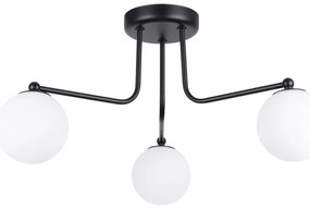 Plafoniera bianca e nera Beam – Sollux