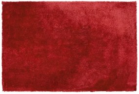 Tappeto shaggy rosso 140 x 200 cm EVREN Beliani