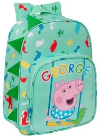 Zaino Scuola Peppa Pig George Menta 26 x 34 x 11 cm