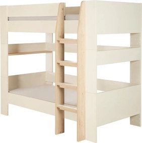 Letto da bambini a castello beige rete non inclusa 90x200 cm Double – Roba