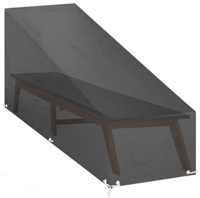 Copertura per sdraio 12 occhielli 205x75x40/70cm in polietilene