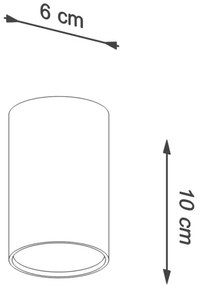 Sollux SL.0996 - Faretto LAGOS 1xGU10/10W/230V 10 cm bianco