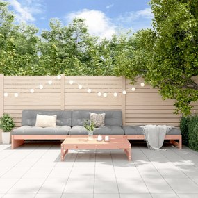 Set divani giardino 4 pz con cuscini legno massello di douglas