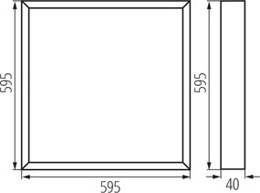 Kanlux 39230 - pannello LED da superficie BLINGO AIO LED/40W/230V 60x60 cm CRI 90
