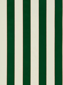 Osborne & Little Carta da parati Regency Stripe - Emerald/ Blossom