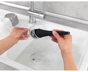 WENKO 3620127800 - Set per il lavaggio EMPIRE 11x19 cm nero/argento