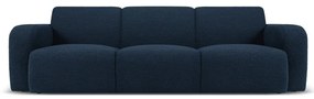 Divano bouclé blu scuro 235 cm Molino - Micadoni Home