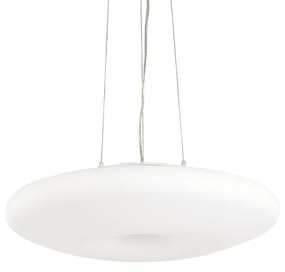 Sospensione Moderna Glory Vetro Bianco 3 Luci E27 D50Cm