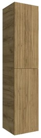 Colonna bagno sospesa 160cm in rovere africa a 2 ante Nara
