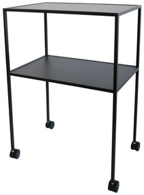 Tavolino da servizio in metallo su ruote 40x60 cm Trolly – Spinder Design