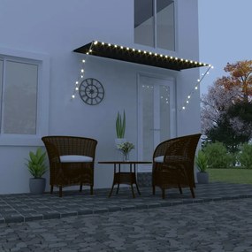Tenda Da Sole Retrattile Con Led 300x150 Cm Antracite /