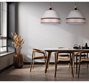 Duolla - Lampadario a sospensione con filo AVIGNON 2xE27/15W/230V beige