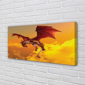 Quadro su tela Dragon Clouds Heaven 100x50 cm