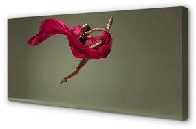 Quadro su tela Materiale rosa della donna 100x50 cm